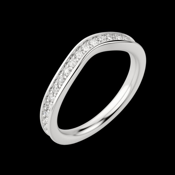 Iris Bold Wedding Band - Picture 3 of 9